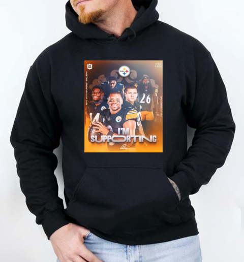 Pittsburgh Steelers Vs Baltimore Ravens I'm Supporting AFC Number Six Seed NFL Playoffs 2024 T- Unisex Hoodie