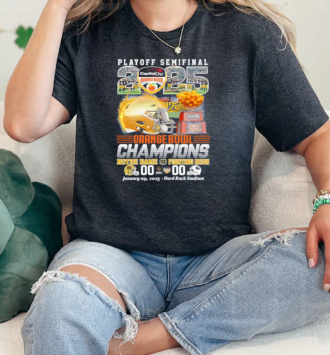 Playoff Semifinal 2025 Orange Bowl Champions Notre Dame Fighting Irish score T- Classic Women's T-shirt