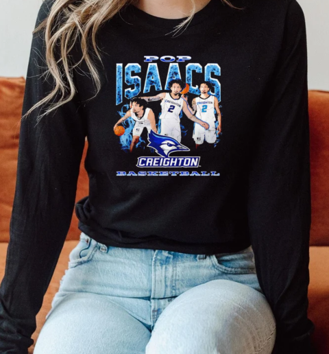 Pop Isaacs Creighton basketball 90s graphic T- Long Sleeved T-shirt 