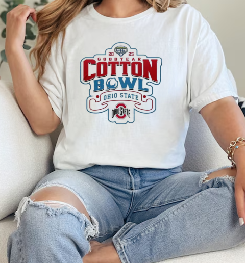 Playoff 2025 Cotton Bowl Champions Ohio State Buckeyes Art T- Classic Women's T-shirt