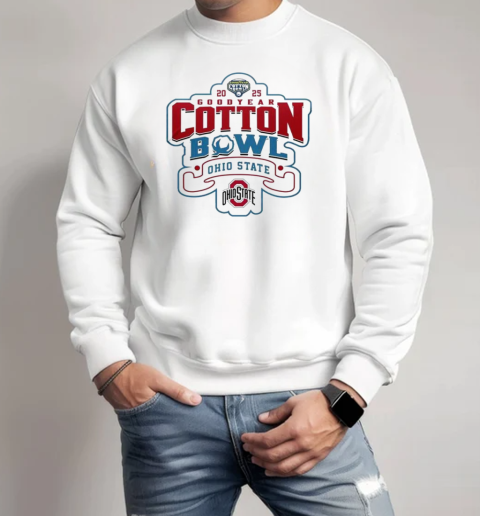 Playoff 2025 Cotton Bowl Champions Ohio State Buckeyes Art T- Unisex Sweatshirt