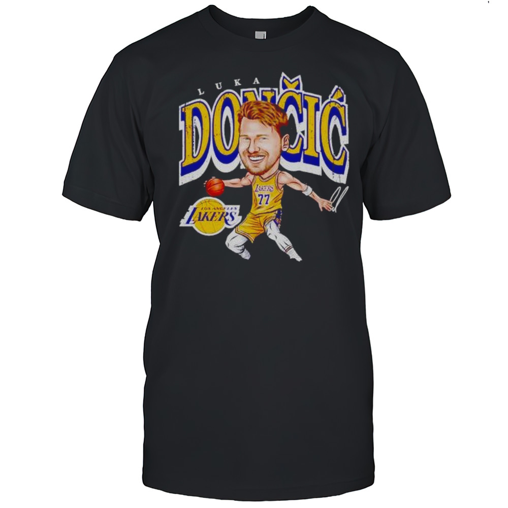 Luka Doncic Los Angeles Lakers Signature Cartoon Shirt