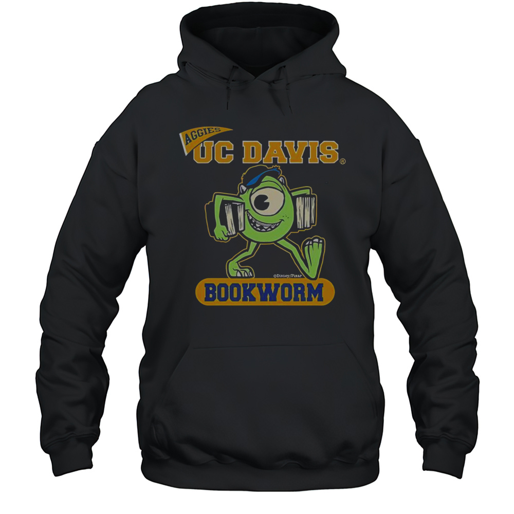 Official Disney Aggies UC Davis Bookworm T-Shirt Unisex Hoodie