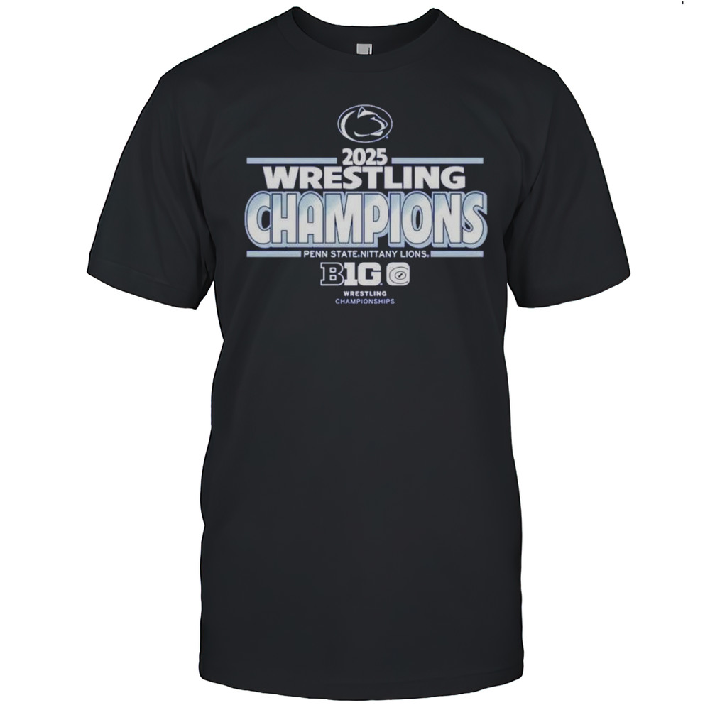 Penn State Nittany Lions 2025 Big Ten Wrestling Conference Tournament Champions Shirt