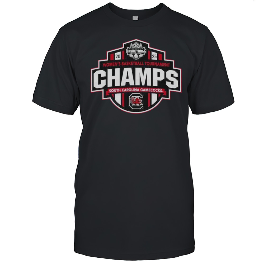 South Carolina Gamecocks 2025 SEC Womens Basketball Conference Tournament Champions Shirt