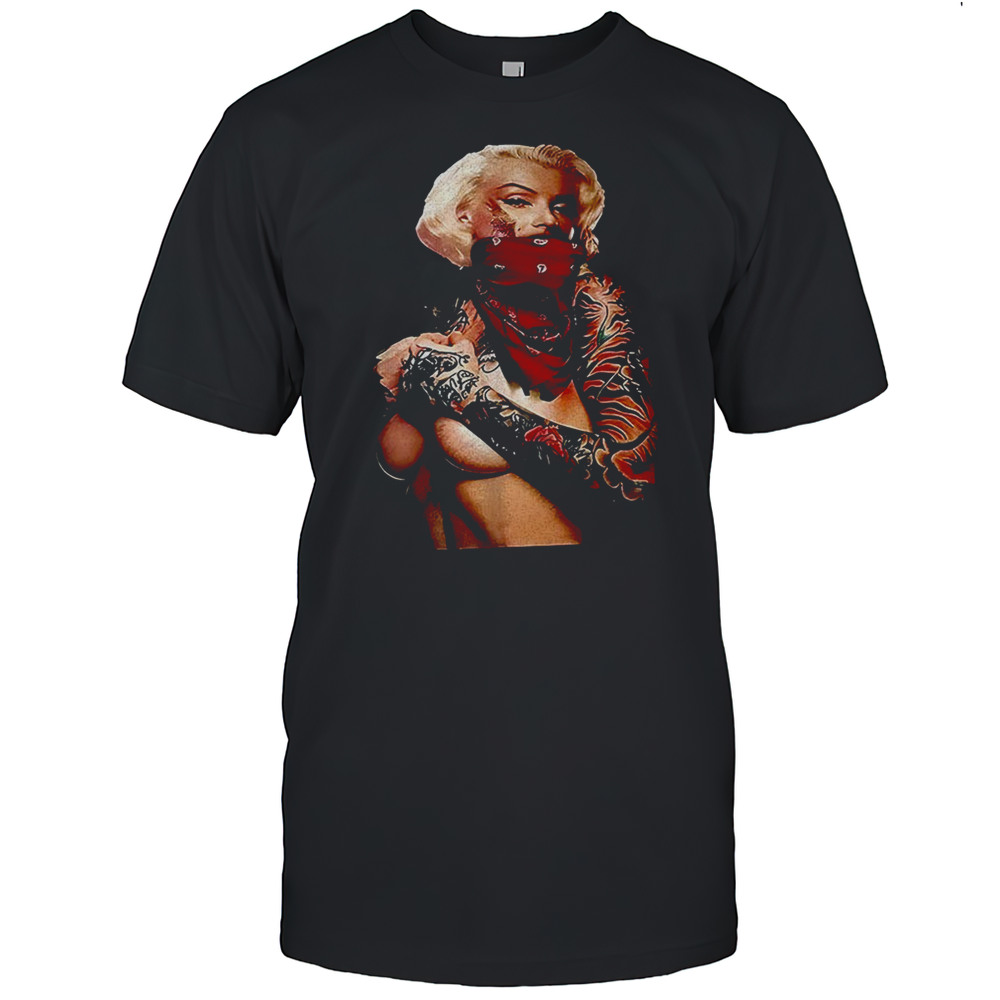 Tattooed Marilyn Monroe Bandana Shirt