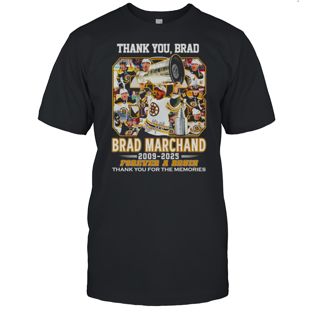 Thank You Brad Marchand 2009 2025 Forever A Bruin Shirt