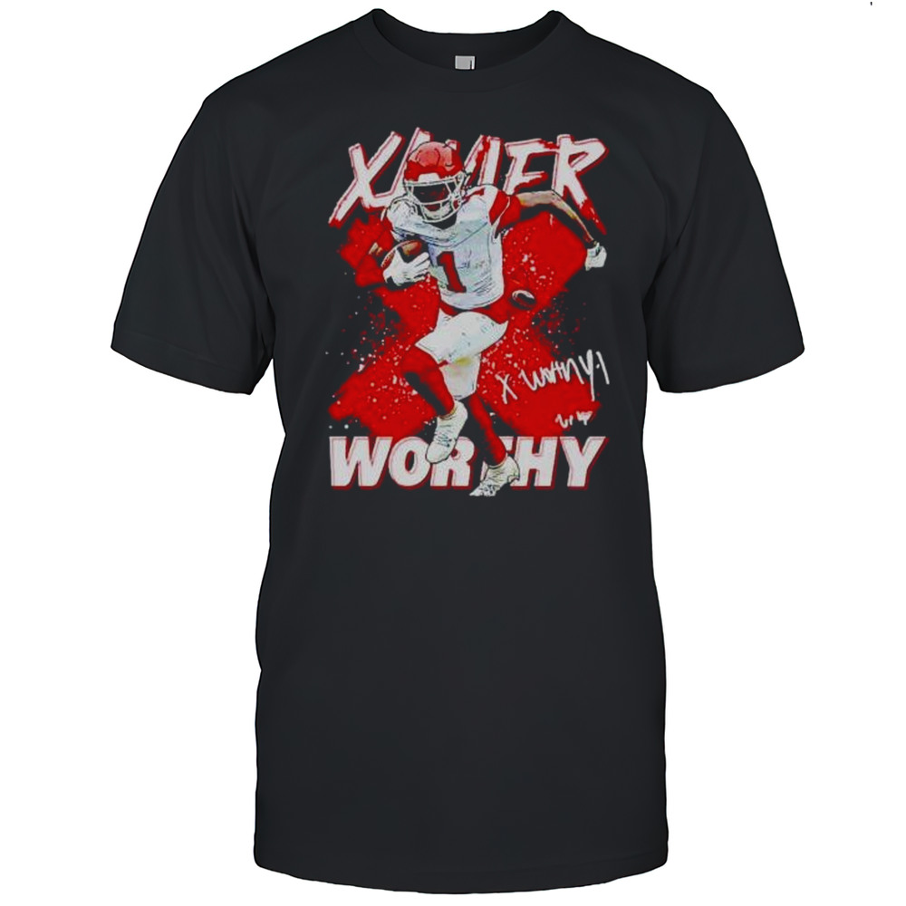 Xavier Worthy Kansas City Chiefs Signature Cross Shirt