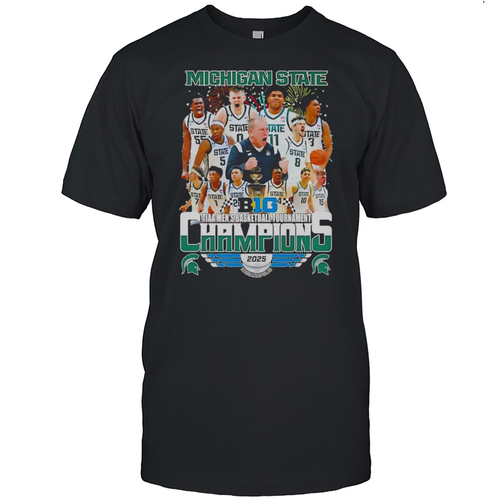 Fireworks Michigan State TIAA Mens Basketball Tournament Champions 2025 Shirt