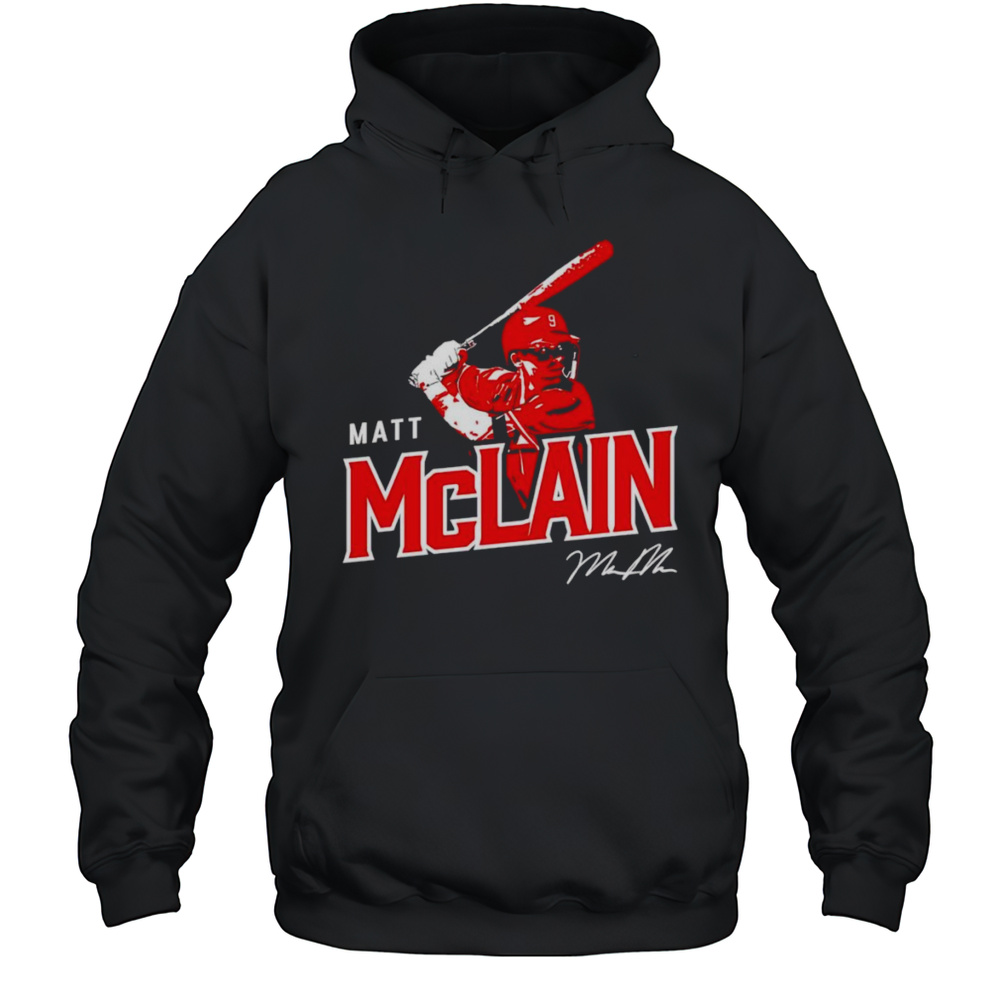 Matt McLain Ready To Strike Cincinnati Reds Shirt Unisex Hoodie