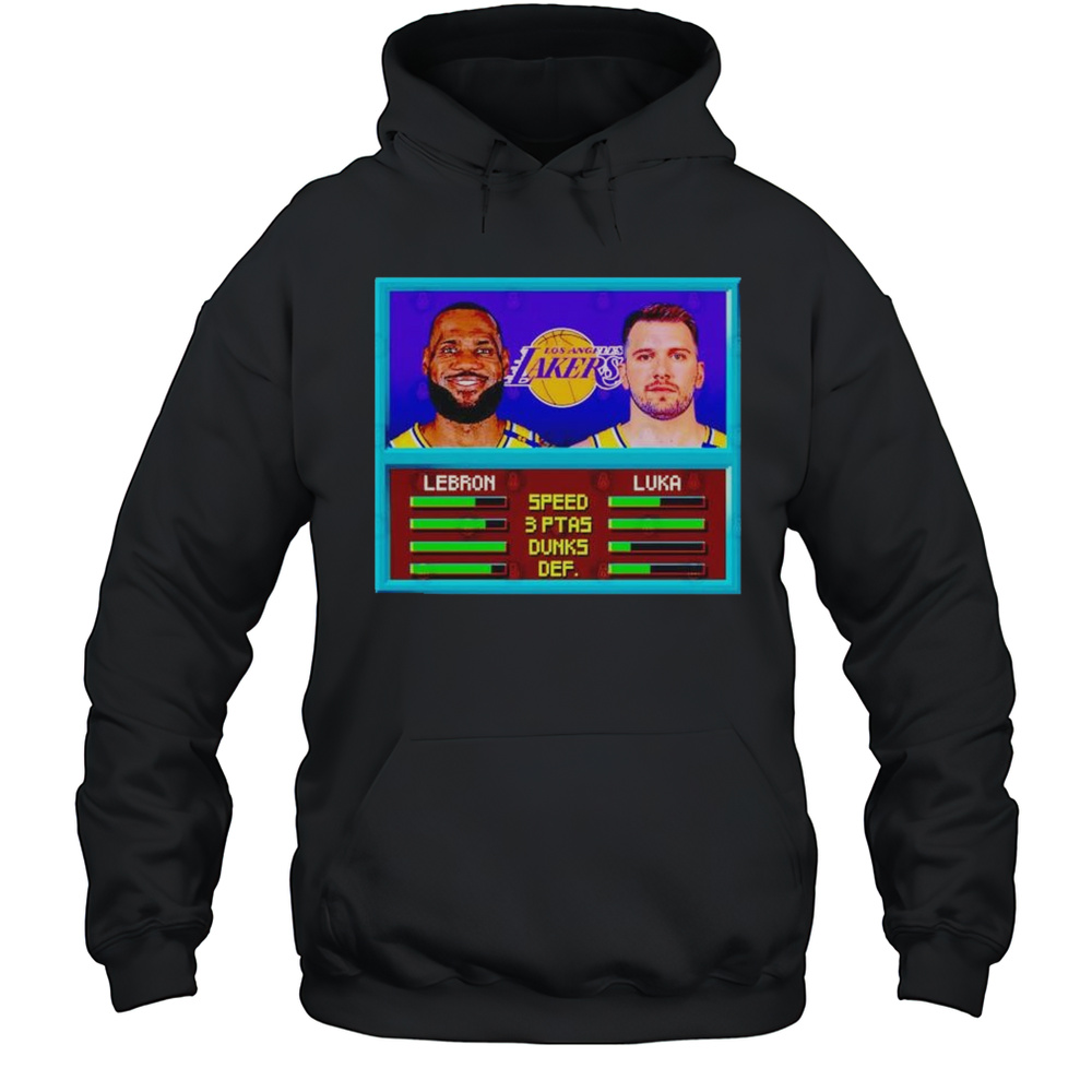 NBA Jam Luka Doncic Lebron James Los Angeles Lakers Shirt Unisex Hoodie