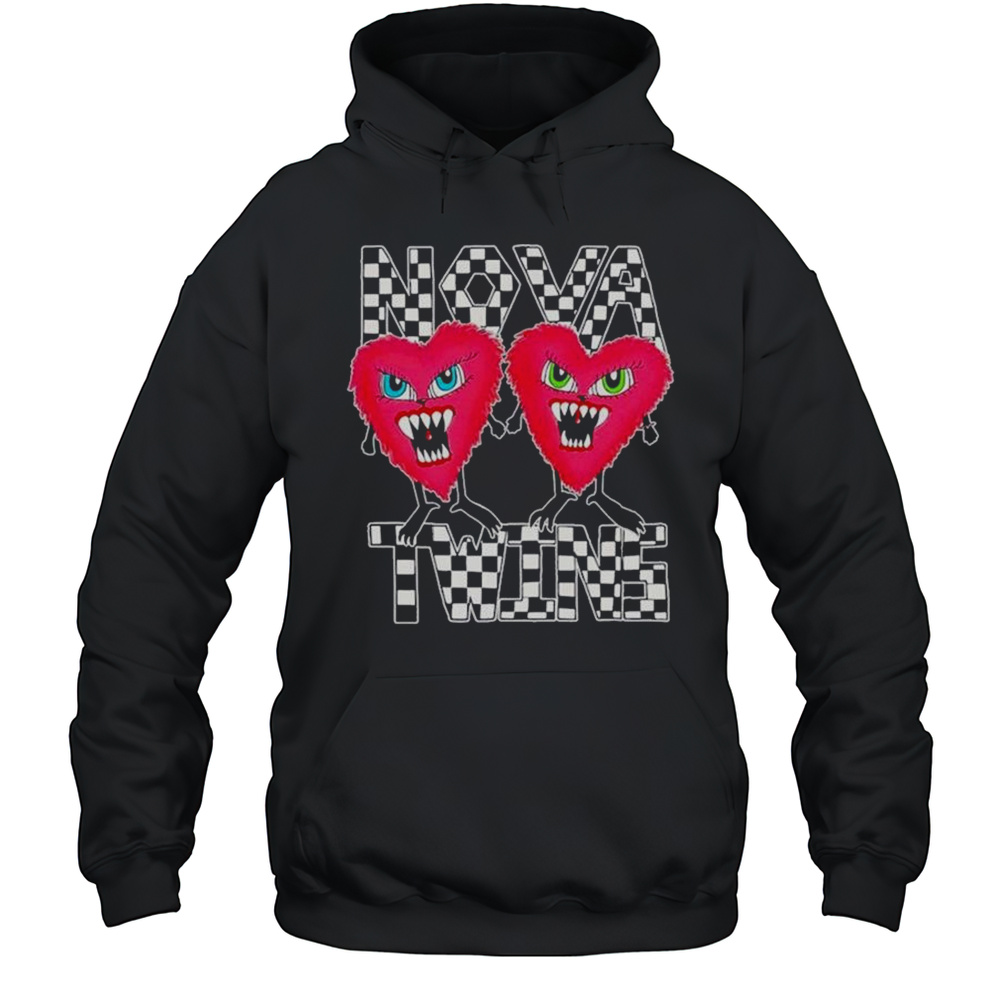 Nova Twins Pink Hearts T-shirt Unisex Hoodie