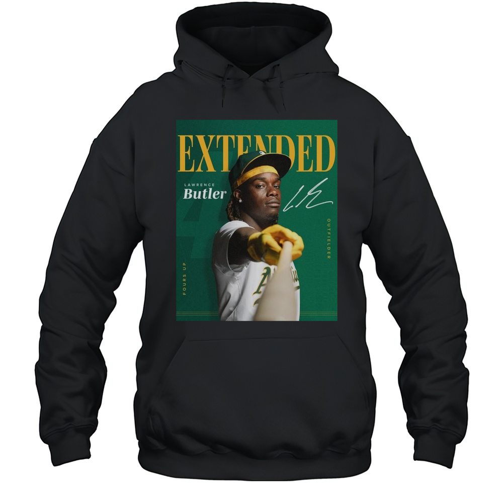 Poster MLB Athletics Agreed To Terms With Outfielder Lawrence Butler On A Seven-year Contract Signature T-shirt Unisex Hoodie
