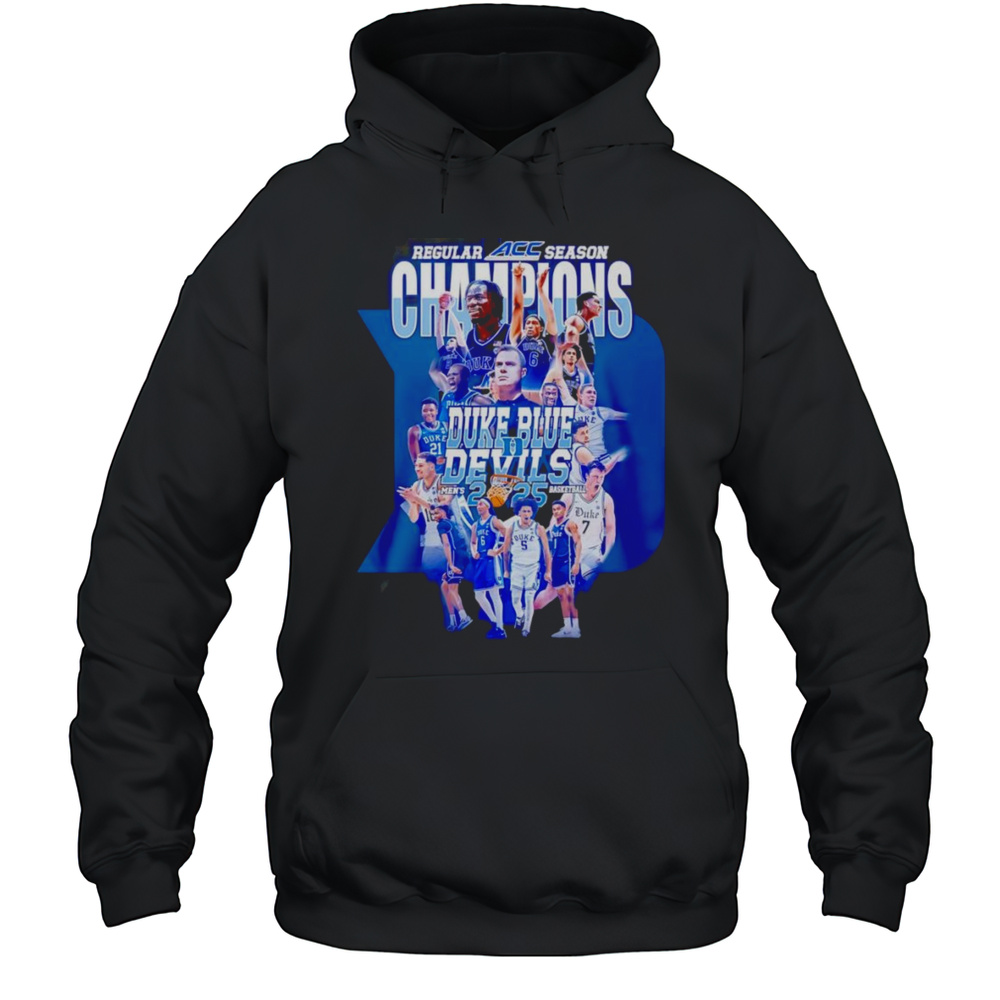 Regular ACC Season Champions Duke Blue Devils Mens Basketball 2025 Shirt Unisex Hoodie