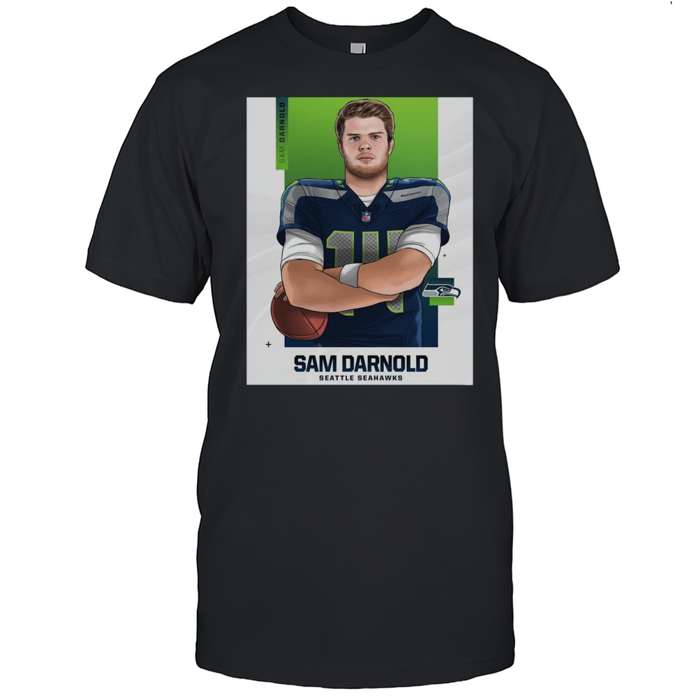 Seattle Seahawks Football NFL Signing Sam Darnold NFL Painting Poster T-shirt