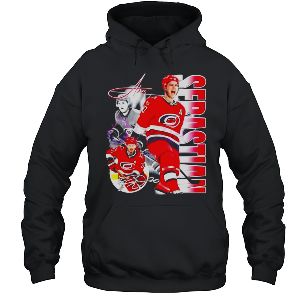 Sebastian Aho Carolina Hurricanes Players Collage Signature Shirt Unisex Hoodie