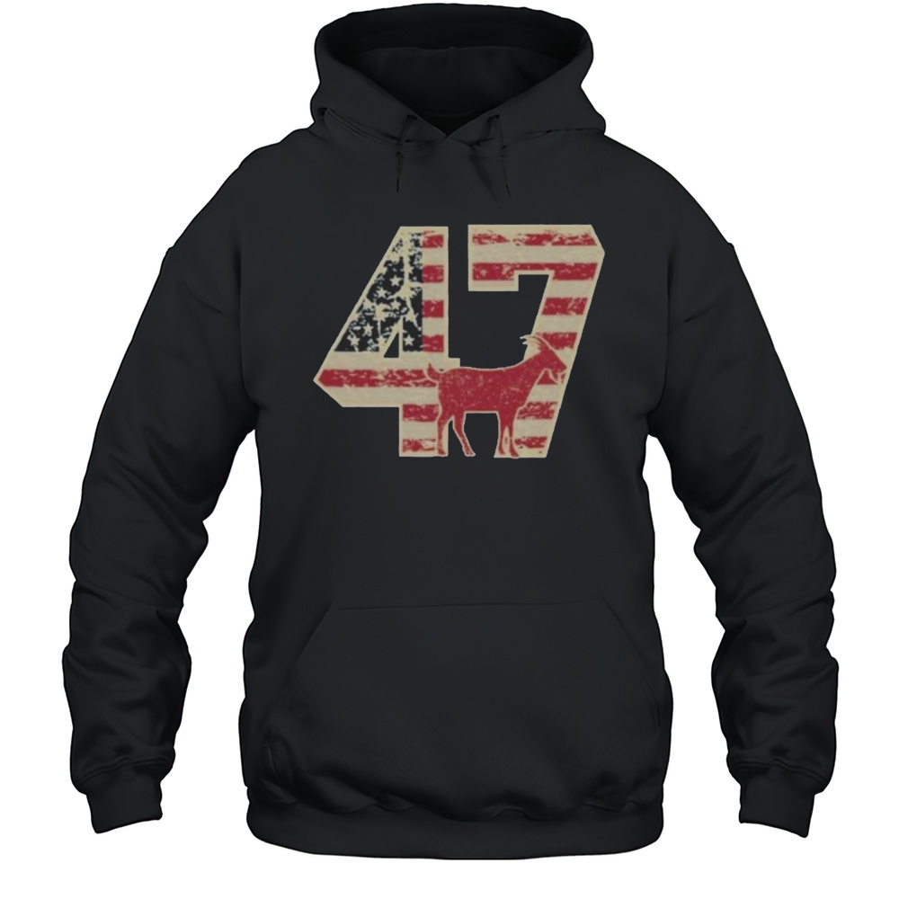 Trump Patriotic G.O.A.T. 47 T-Shirt Unisex Hoodie
