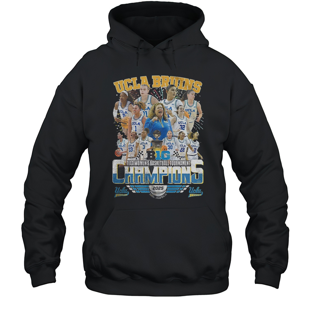 UCLA Bruins TIAA Women Basketball Tournament Champions 2025 Shirt Unisex Hoodie