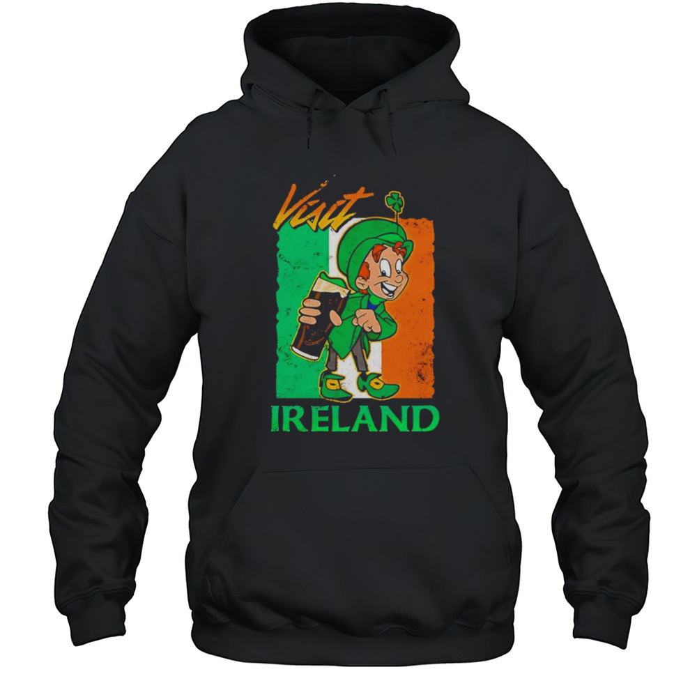 Visit Ireland Leprechaun Shirt Unisex Hoodie