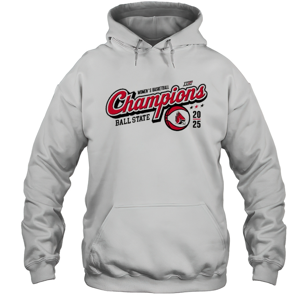 2025 Ball State Cardinals MAC Womens Champion Basketball Locker Room T-shirt Unisex Hoodie