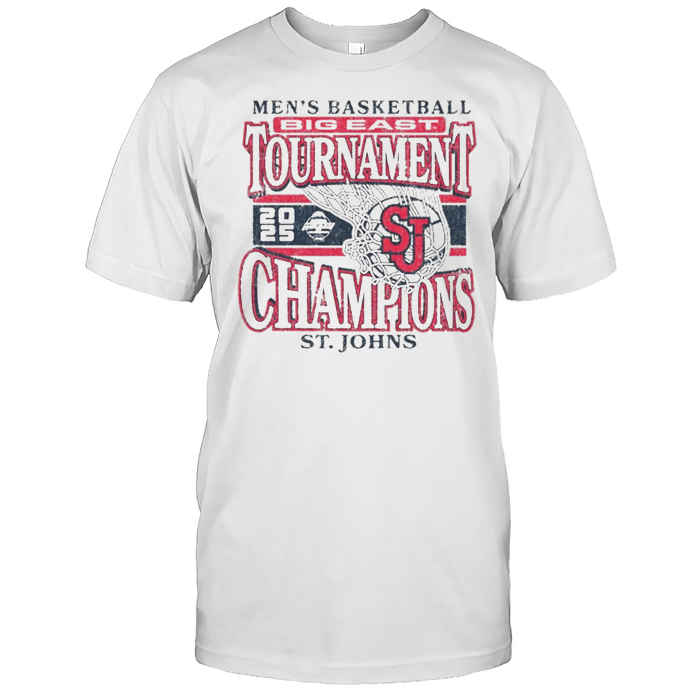 2025 Big East MBB Tournament Champions St. Johns University Mens Basketball Win Creighton Mar 15 T-shirt