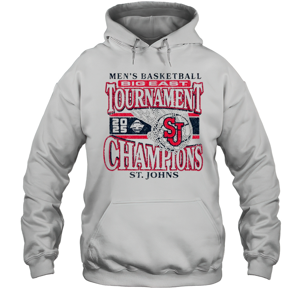 2025 Big East MBB Tournament Champions St. Johns University Mens Basketball Win Creighton Mar 15 T-shirt Unisex Hoodie