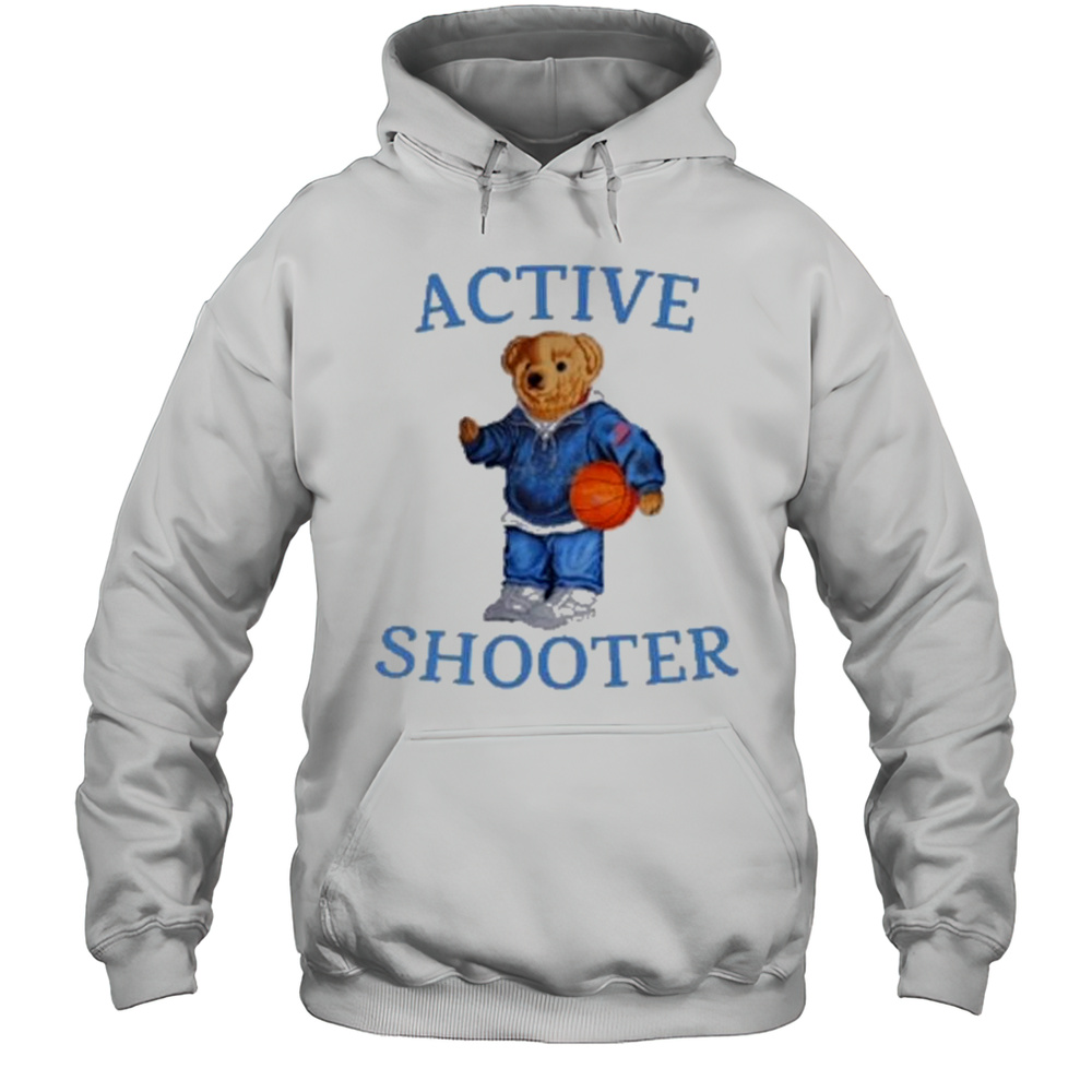 Active Shooter Polo Bear T-Shirt Unisex Hoodie
