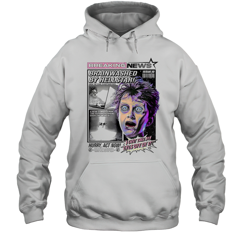 Breaking News Brainwashed By Hellstar Shirt Unisex Hoodie