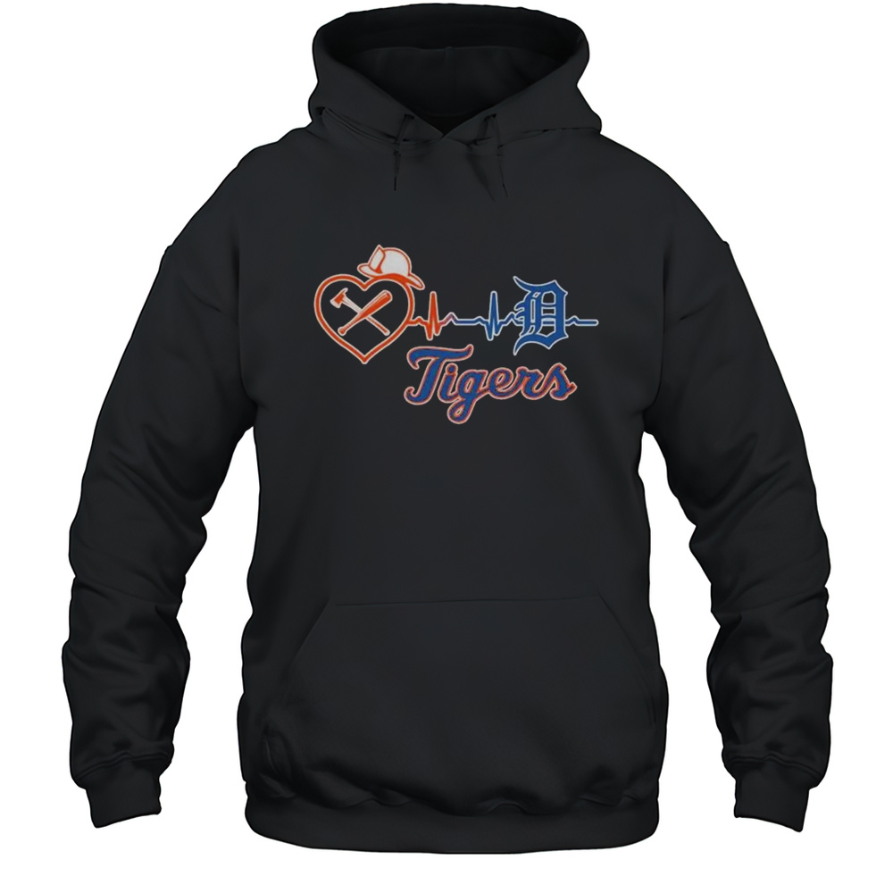 Detroit Tigers Fans And The Brave Firefighters T-shirt Unisex Hoodie