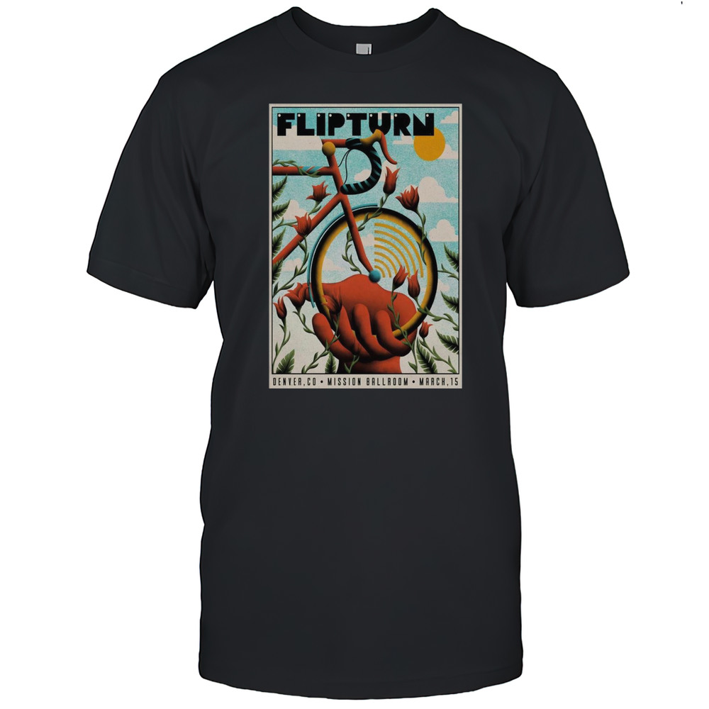 Flipturn March 15th 2025 Mission Ballroom Denver CO Show T-shirt