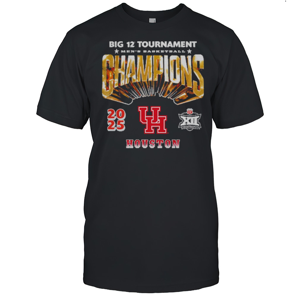 Houston Cougars Defeat Arizona Wildcats Big 12 Tournament Mens Basketball Champions 2025 T-shirt