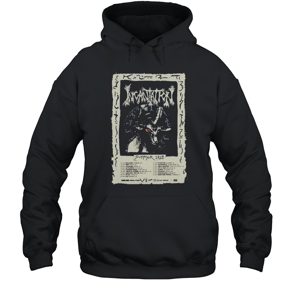 Incantation Summer Tour 2025 Dates T-shirt Unisex Hoodie