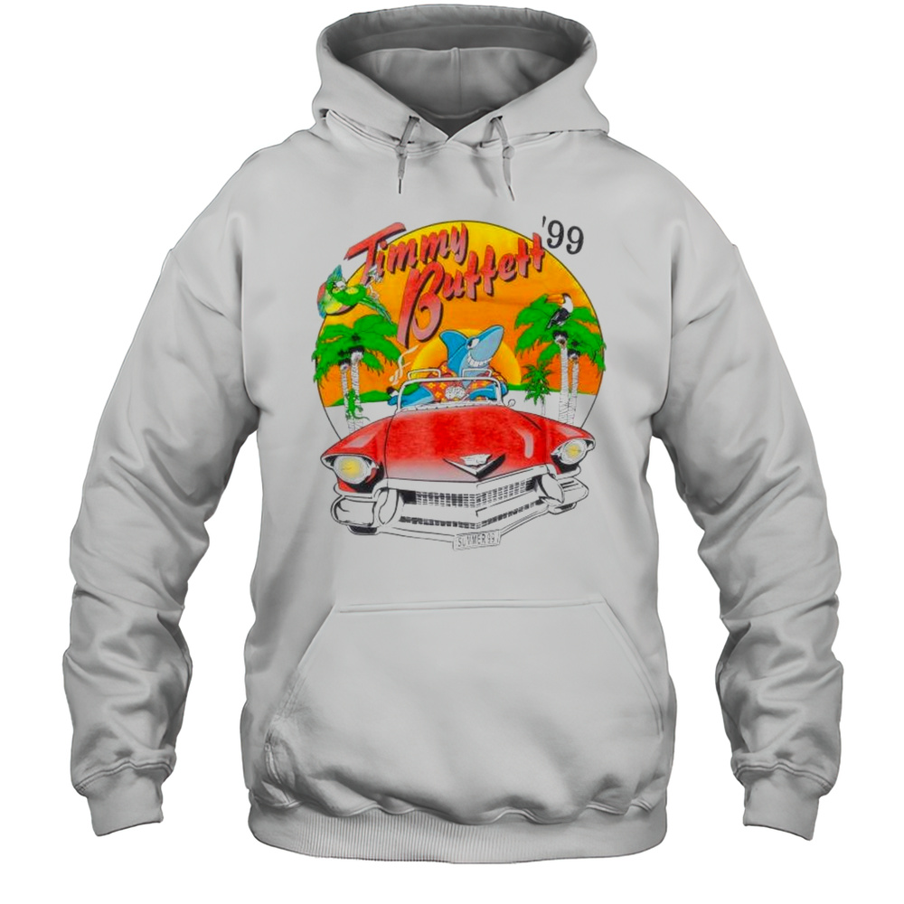 Jimmy Buffett And The Coral Reefer Band Cadillac Summer 99 T-shirt Unisex Hoodie