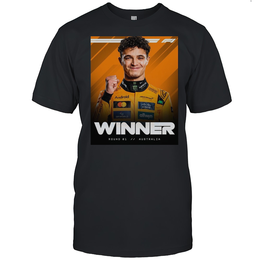 Lando Norris Wins The 2025 Australian Grand Prix Round 1 Formula 1 T-shirt