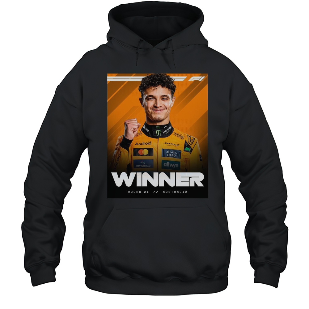 Lando Norris Wins The 2025 Australian Grand Prix Round 1 Formula 1 T-shirt Unisex Hoodie