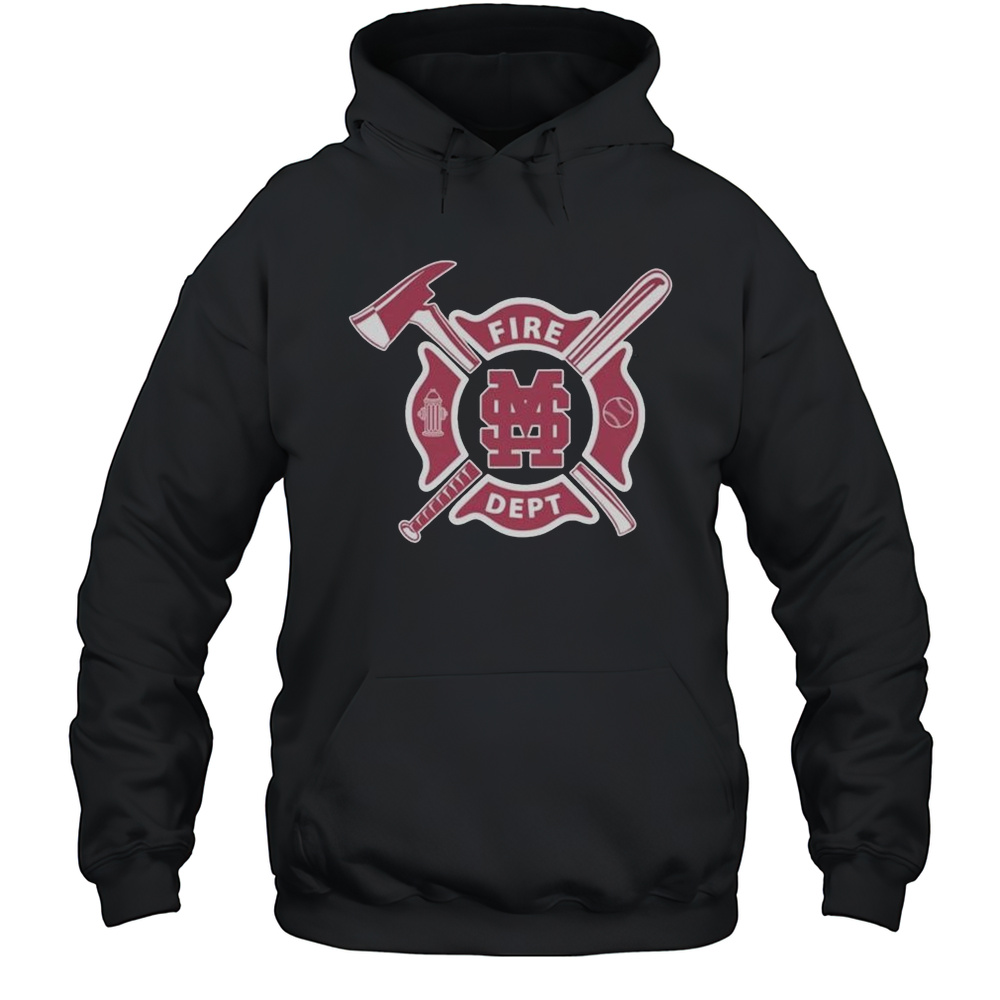 Mississippi State Bulldogs Fire Dept Fighter T-shirt Unisex Hoodie