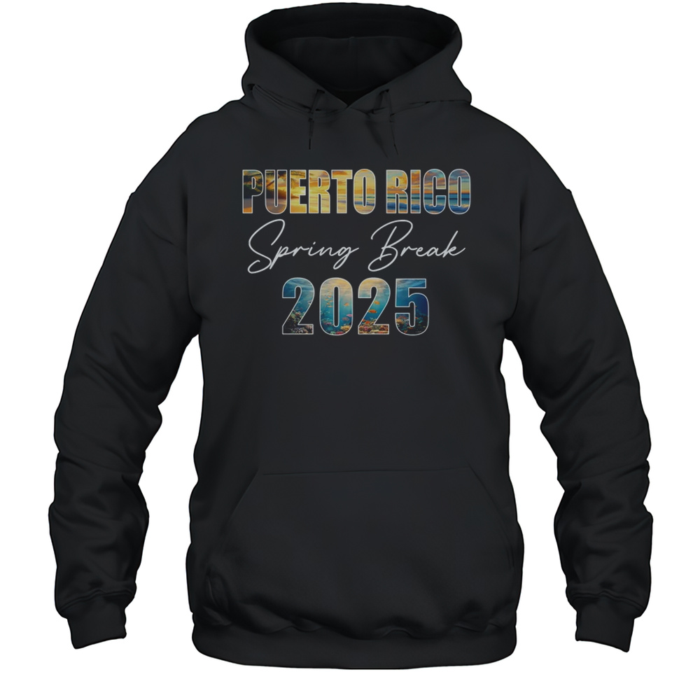 Puerto Rico Spring Break 2025 Summer Vacation Beach Shirt Unisex Hoodie
