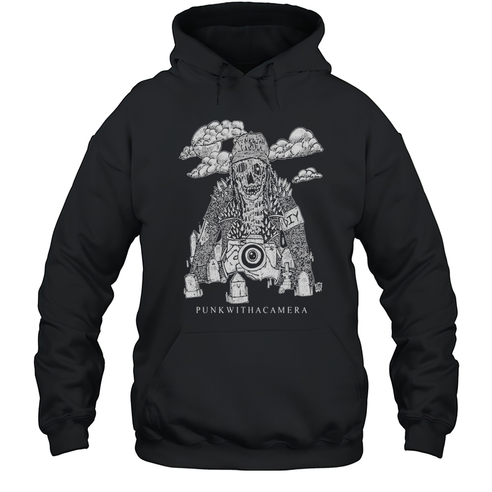 Punk With A Camera DIY Camera Zombie T-shirt Unisex Hoodie