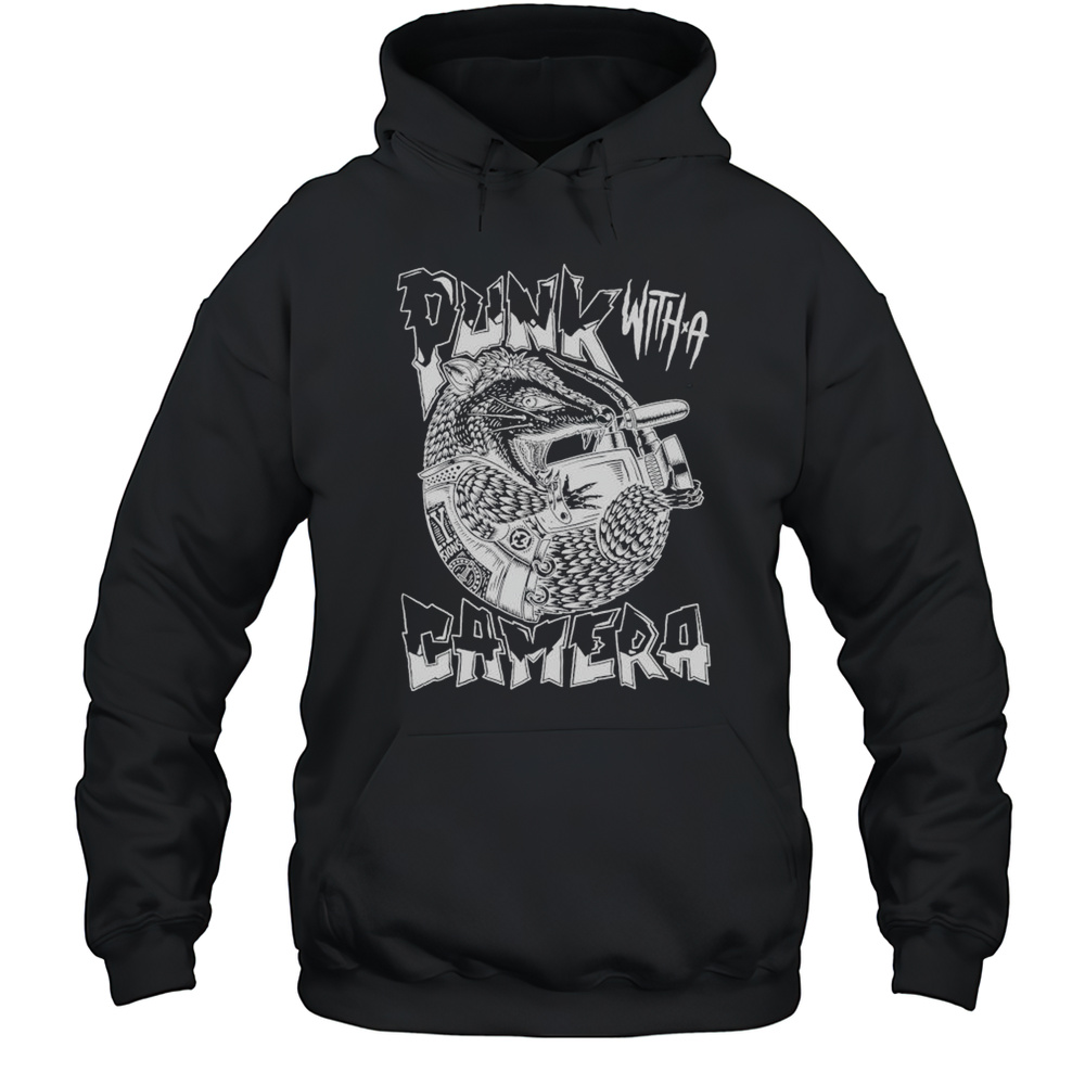 Punk With A Camera Punk Rock Possum T-shirt Unisex Hoodie