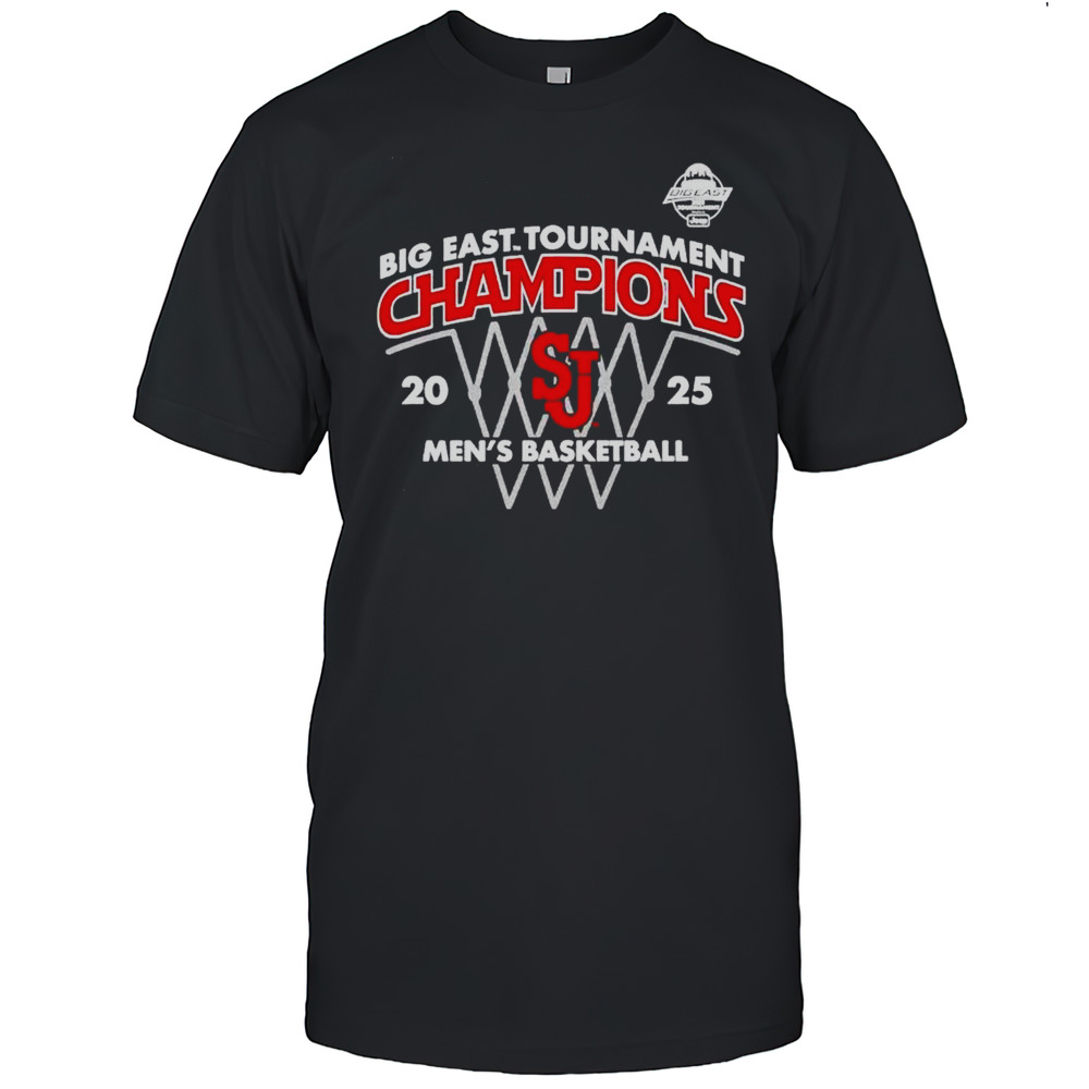 St Johns Red Storm 2025 Big East MBB Tournament Champions Shirt
