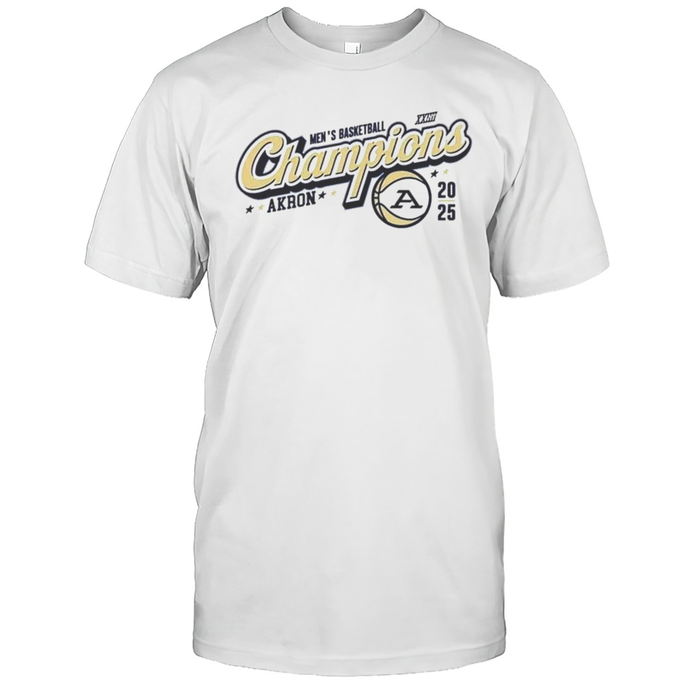 Akron Zips 2025 MAC Mens Basketball Champions Shirt