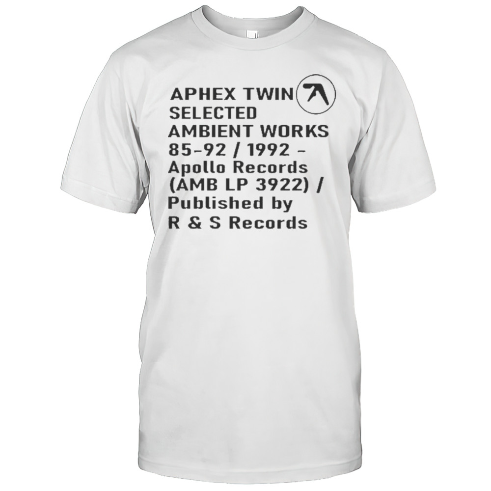 Aphex Twin Selected Ambient Works T-shirt