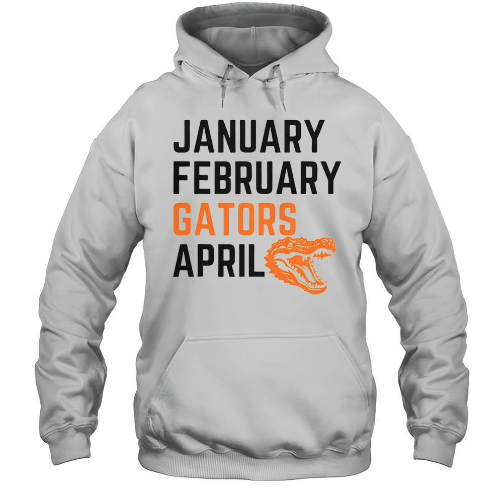 Awesome January February Gator April T-Shirt Unisex Hoodie
