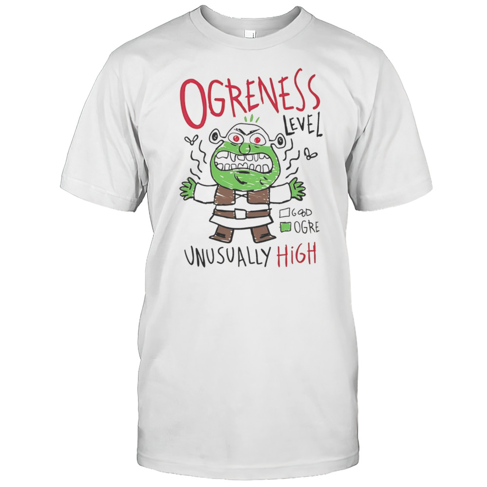 Beware Ogre Ogreness Level Unusually High Shirt
