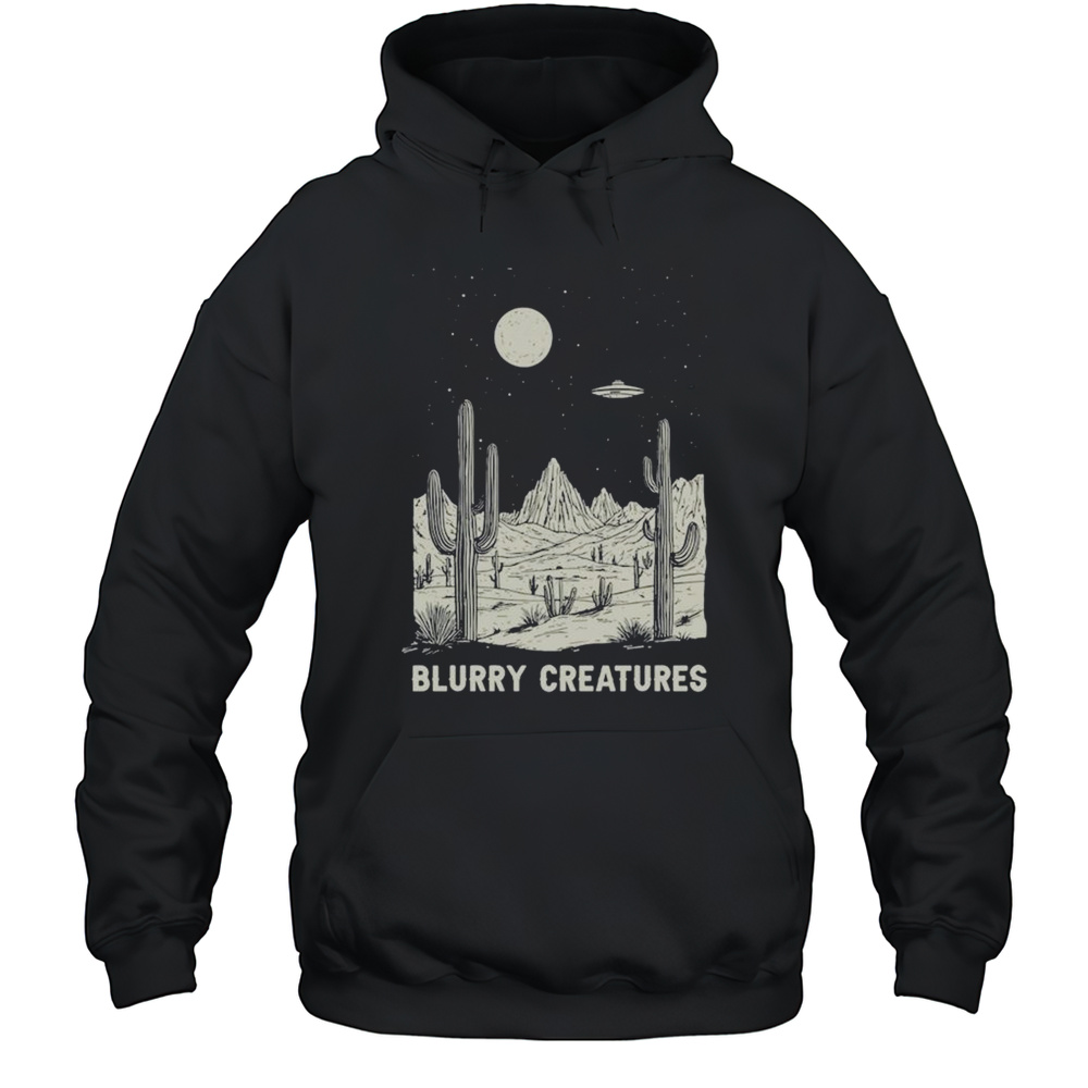 Blurry Creatures Desert Nights UFO T-shirt Unisex Hoodie