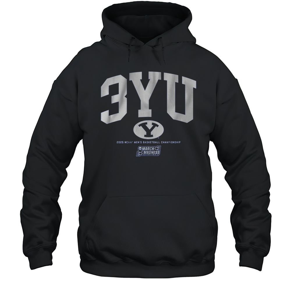 BYU Cougars Basketball 3YU NCAA Mens Basketball Championship 2025 March Madness T-shirt Unisex Hoodie