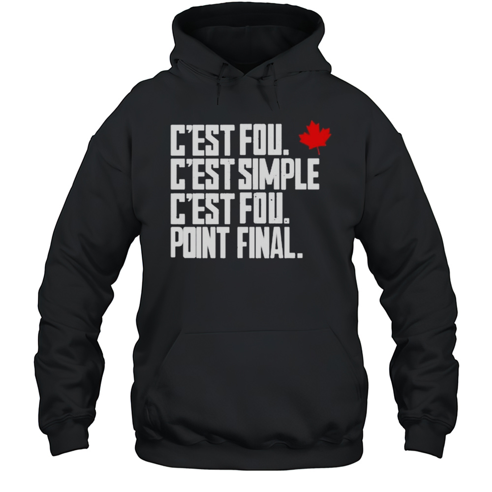 Cest Fou Cest Simple Cest Fou Point Final Shirt Unisex Hoodie
