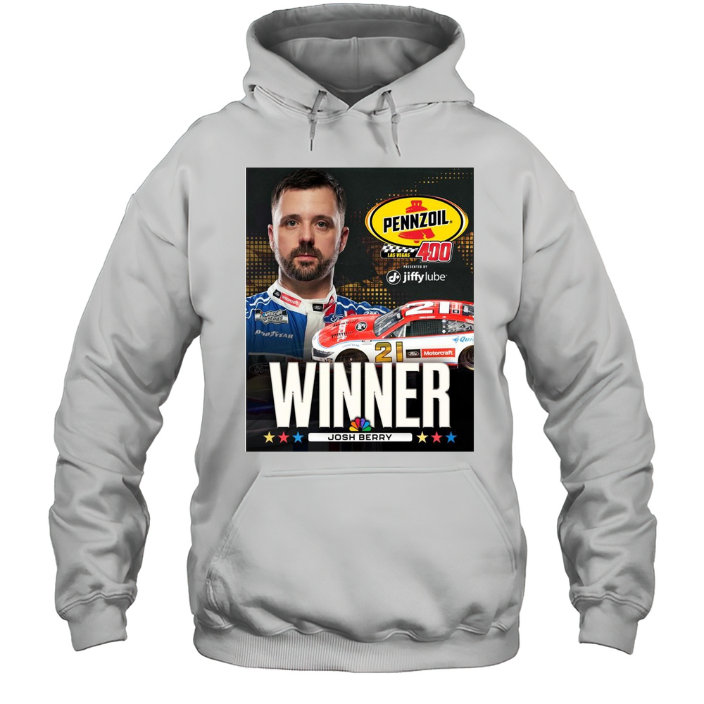 Congrats Josh Berry And Wood Brothers Racing For Winning At Las Vegas Motor Speedway 2025 T-shirt Unisex Hoodie