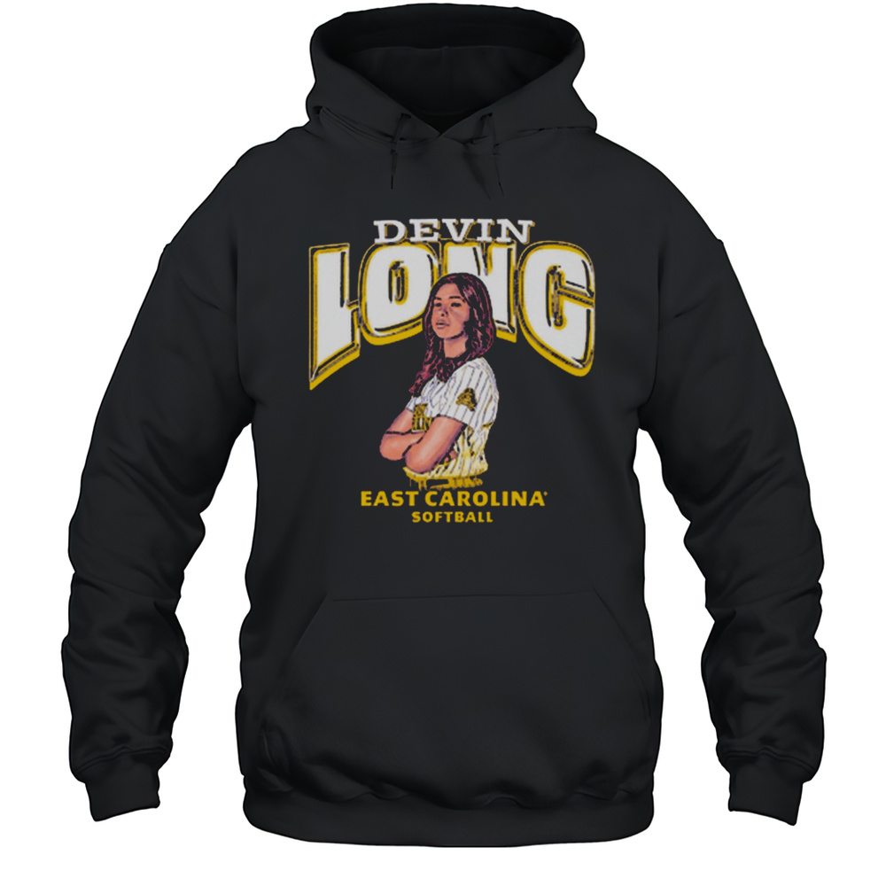 Devin Long ECU East Carolina Softball Hey Hey Hey Cartoon T-shirt Unisex Hoodie