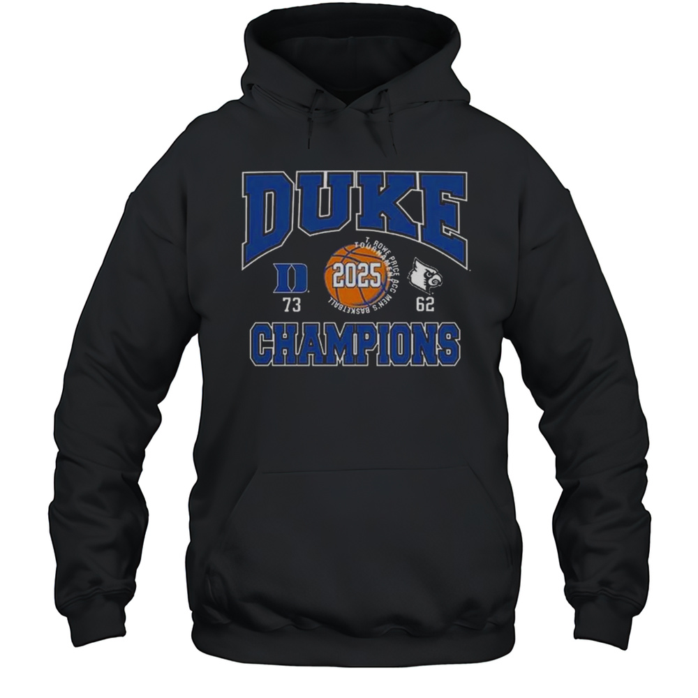 Duke Blue Devils ACC 2025 Champs Score Shirt Unisex Hoodie